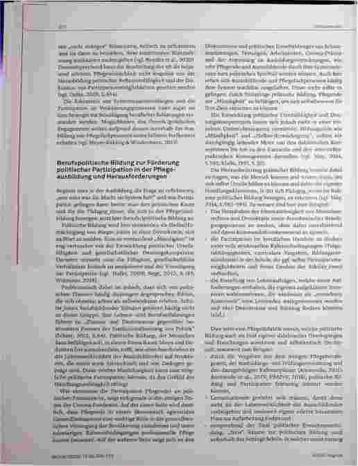 Vorschauseite 2: Partizipation von Anfang an zur Stärkung angehender Pflegefachpersonen