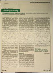 Vorschauseite 1: Rechtsprechung