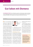 Vorschauseite 1: Gut leben mit Demenz