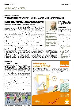 Vorschauseite 1: Wertschätzungskiller – Misstrauen und „Verwaltung“