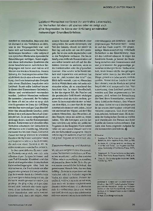Vorschauseite 4: Den ganzen Menschen sehen. Wie können wir die Wahrnehmung für das Leiden anderer schulen?