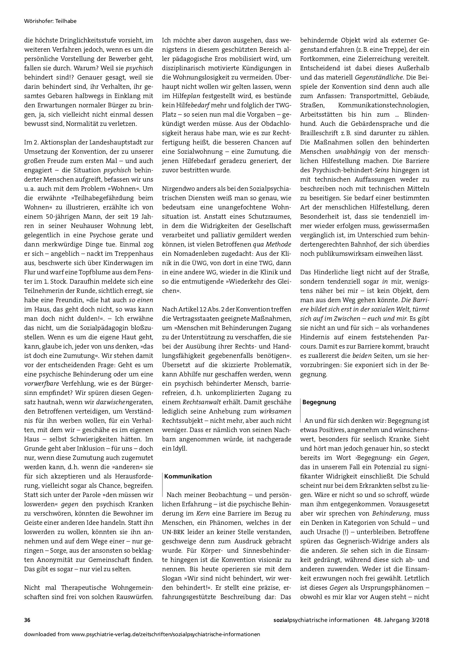 Vorschauseite 3: Teilhabe. Realität oder Zukunftsmusik?