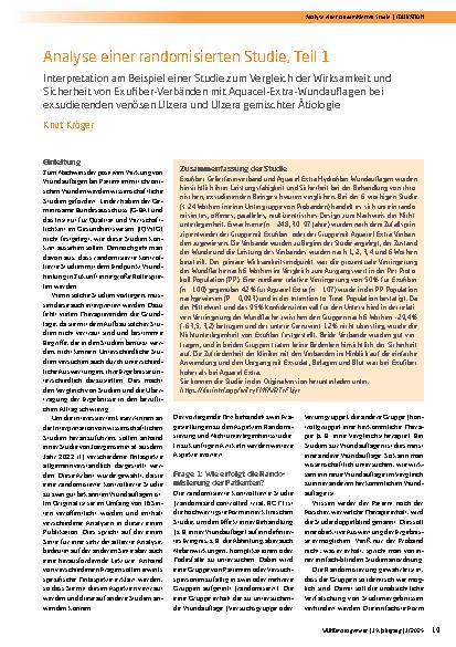 Vorschauseite 1: Analyse einer randomisierten Studie, Teil 1