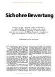 Vorschauseite 1: Sich ohne Bewertung begegnen