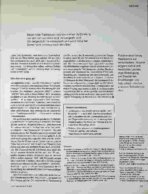 Vorschauseite 2: Ergebnisse aus dem Forschungsprojekt „TiP. De - Theater in der Pflege von Menschen mit Demenz" an der Hochschule Osnabrück / Campus Lingen Wat de Byer net kennt. ..