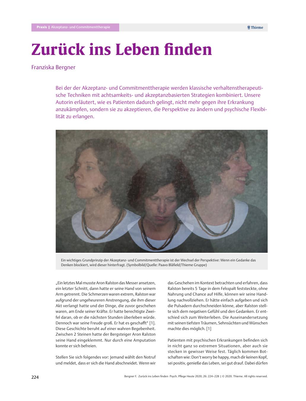 Vorschauseite 1: Zurück ins Leben finden