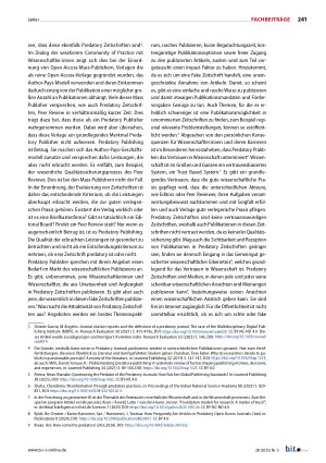 Vorschauseite 2: Predatory Publishing und Qualität im Kontext wissenschaftlichen Publizierens Gestaltung von Praxis in einem sich wandelnden Umfeld