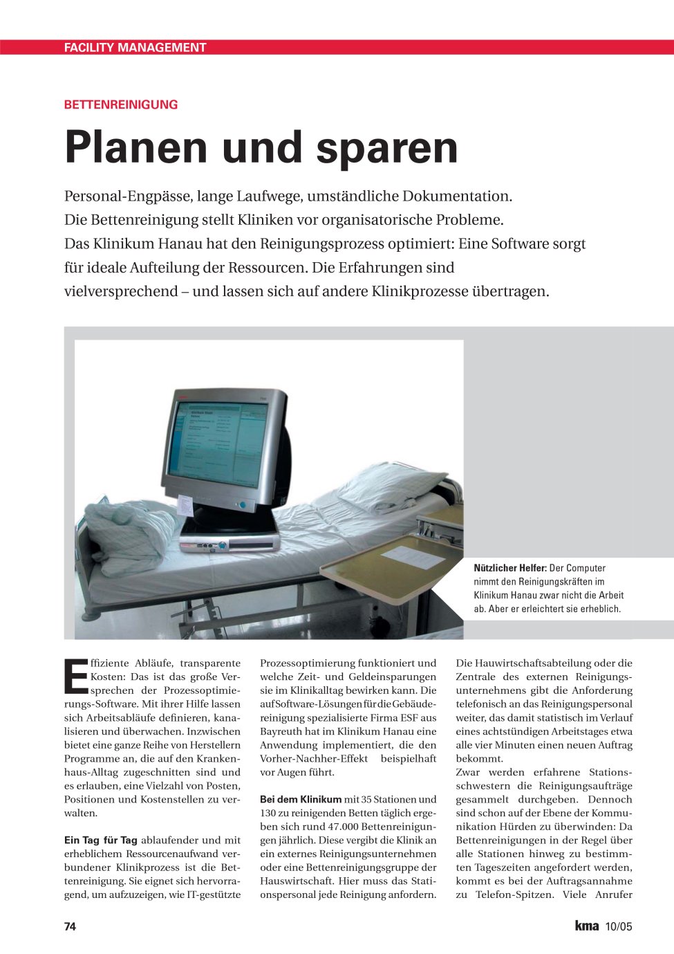 Vorschauseite 1: Planen und sparen