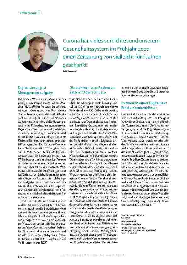 Vorschauseite 3: Lehren aus dem Shutdown: Wie wir den digitalen Schwung nutzen können