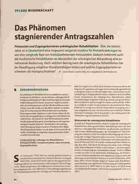 Vorschauseite 1: Das Phänomen stagnierender Antragszahlen