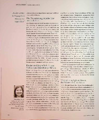 Vorschauseite 3: Traumatherapie für Geflüchtete - ein so wertvolles wie bedrohtes Gut