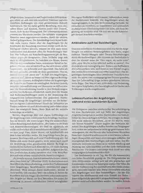 Vorschauseite 3: Die Lebenssituation der Angehörigen vor, während und nach einem assistierten Suizid