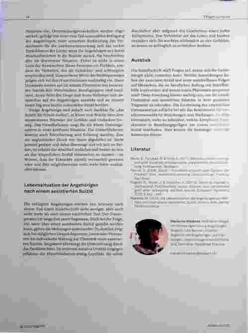 Vorschauseite 4: Die Lebenssituation der Angehörigen vor, während und nach einem assistierten Suizid