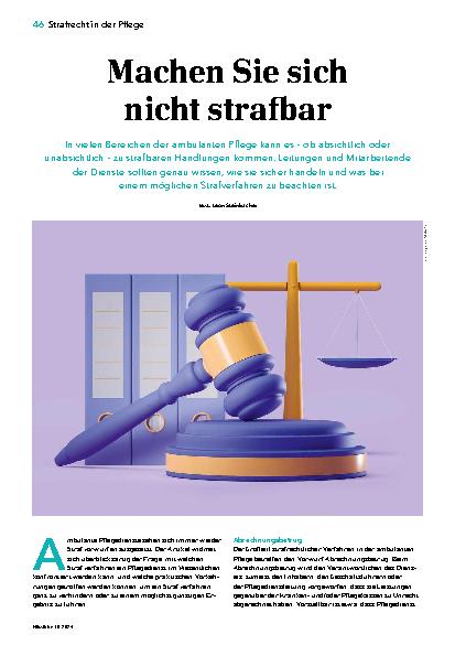 Vorschauseite 1: Machen Sie sich nicht strafbar.