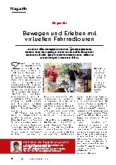 Vorschauseite 1: Bewegen und Erleben mit virtuellen Fahrradtouren
