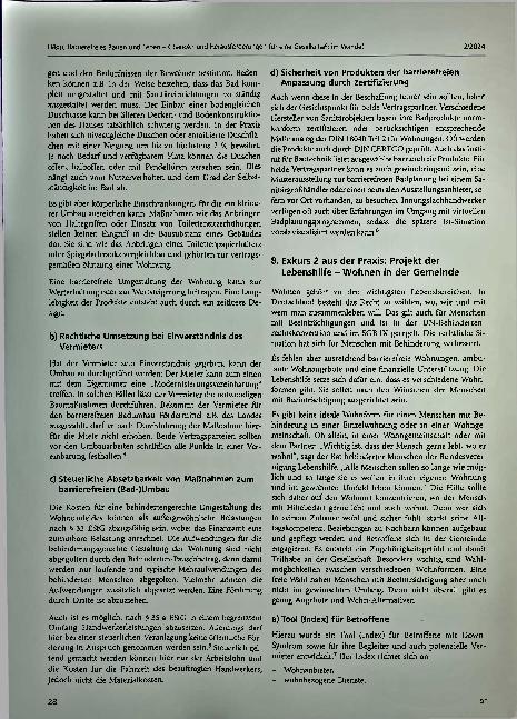 Vorschauseite 4: Barrierefreies Bauen und Leben - Chancen und Herausforderungen für eine Gesellschaft im Wandel