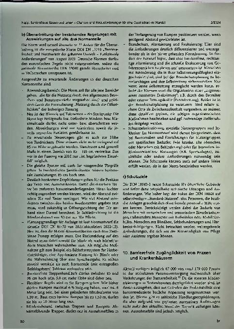 Vorschauseite 6: Barrierefreies Bauen und Leben - Chancen und Herausforderungen für eine Gesellschaft im Wandel