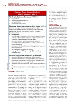 Vorschauseite 3: Nierenersatztherapie in der Intensivmedizin – die neue S3-Leitlinie