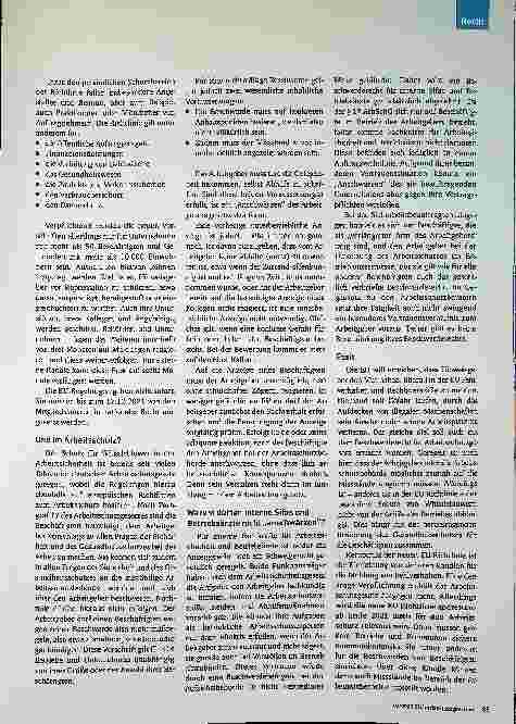 Vorschauseite 2: Die neue Europäische Richtlinie zum Schutz von Whistleblowern