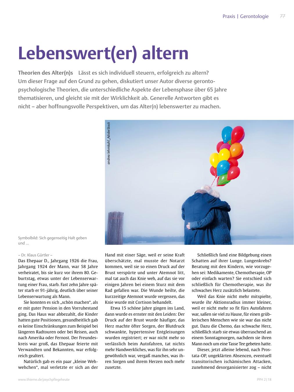 Vorschauseite 1: Lebenswert(er) altern