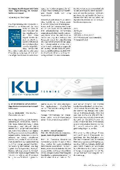 Vorschauseite 4: Frostige Atmosphäre verhindert gute Lösungen. VKD-Praktiker müssen endlich beteiligt werden.