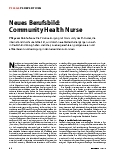 Vorschauseite 1: Corrected: Neues Berufsbild: Community Health Nurse