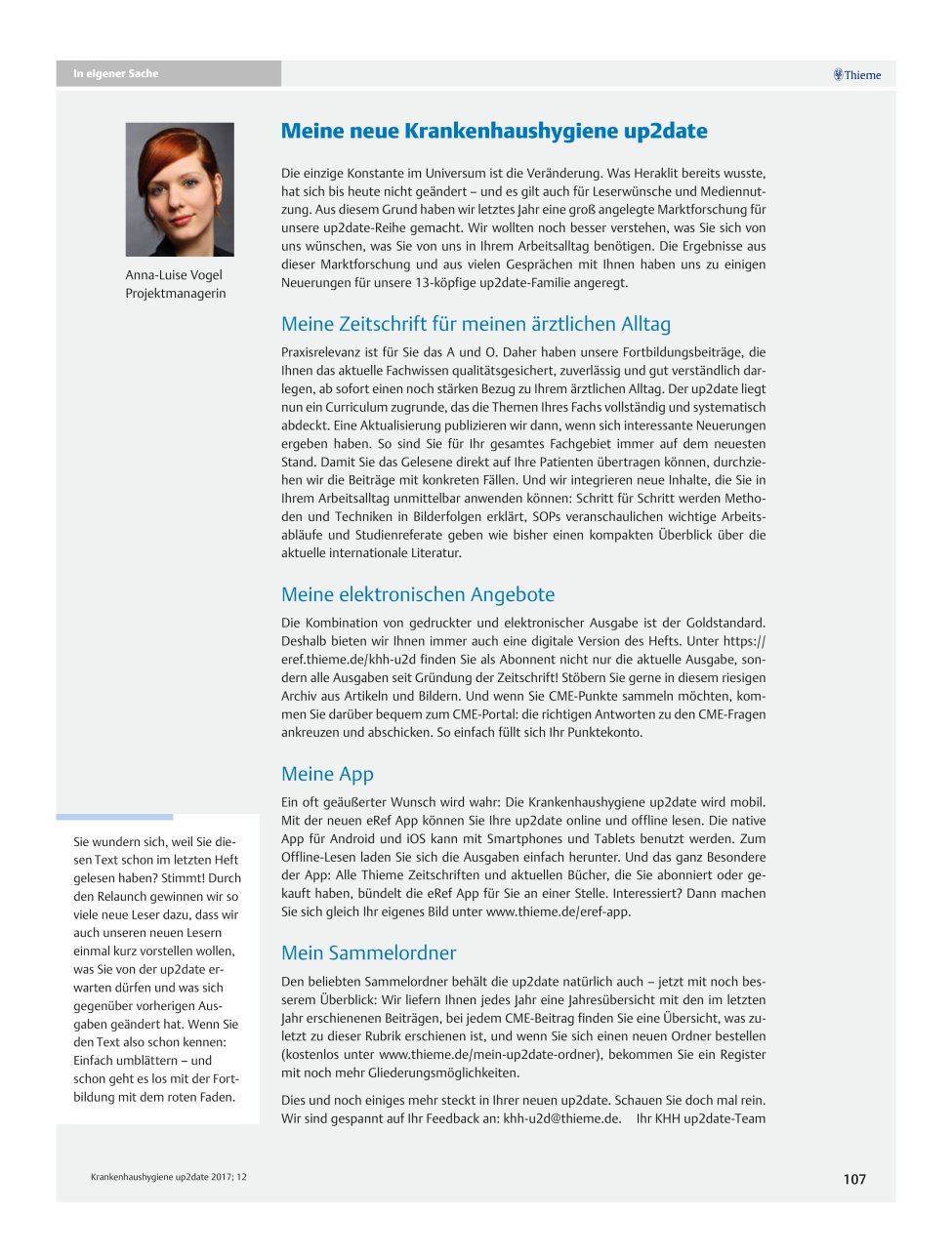 Vorschauseite 1: Meine neue Krankenhaushygiene up2date