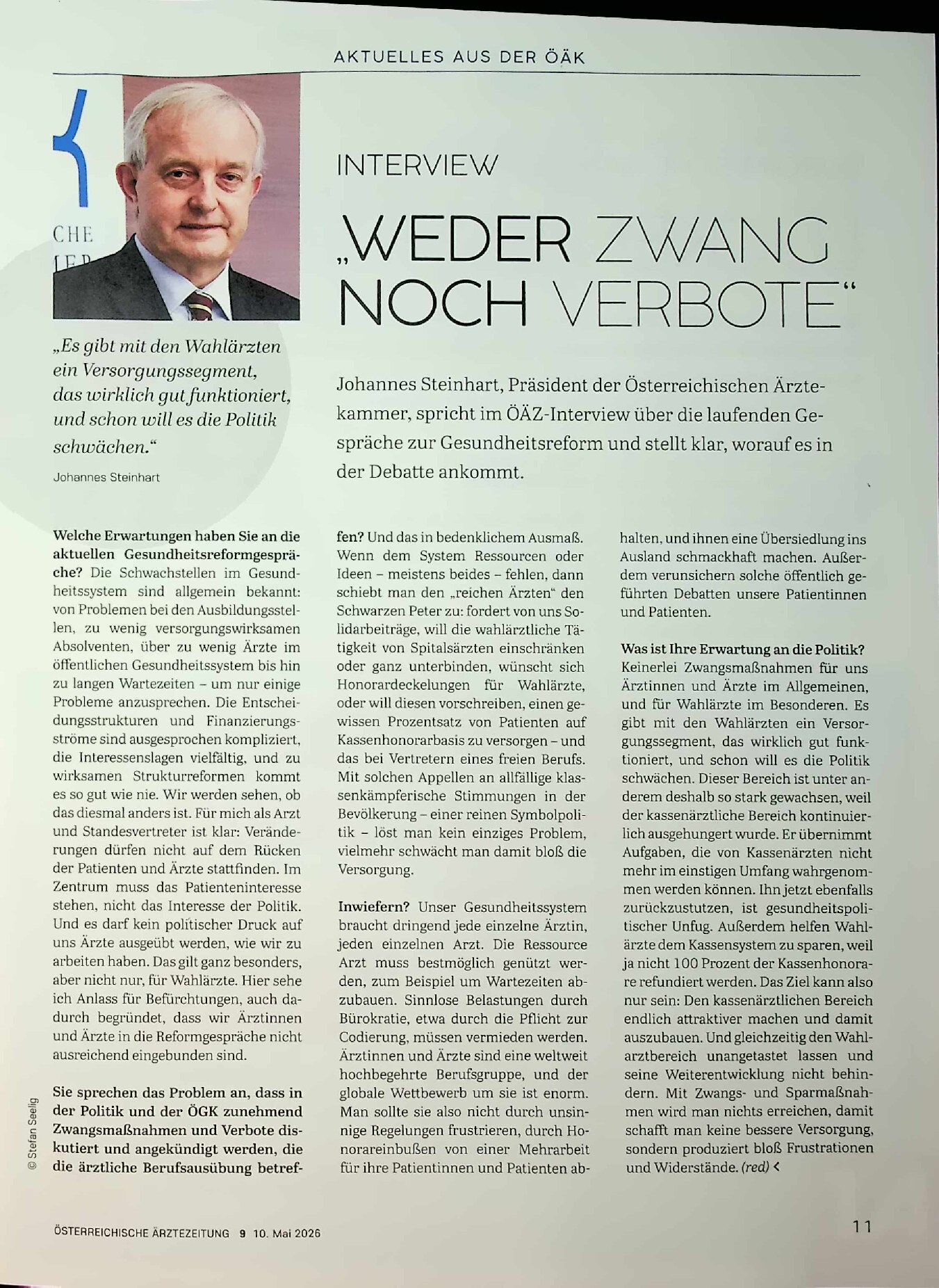 Vorschauseite 1: Weder Zwang noch Verbote