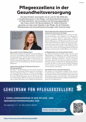Vorschauseite 1: Pflegeexzellenz in der Gesundheitsversorgung