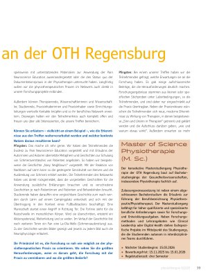 Vorschauseite 2: Forschung trifft Praxis: Das „mit-Physio“-Netzwerk an der OTH Regensburg