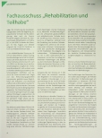 Vorschauseite 1: Fachausschuss „Rehabilitation und Teilhabe“
