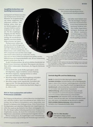 Vorschauseite 2: Wenn Patientinnen das Leben selbst beenden möchten Hinweise für den Umgang mit einer herausfordernden Situation