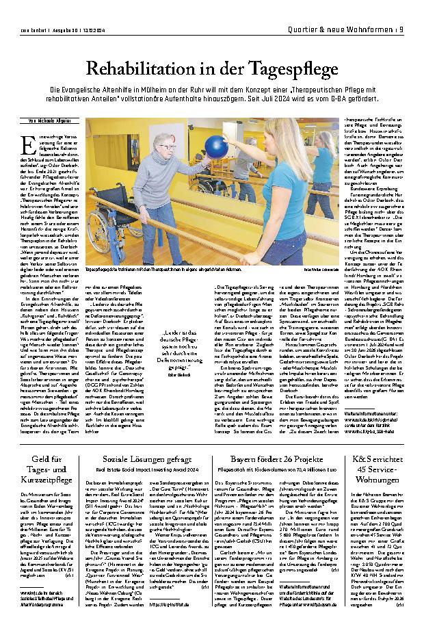 Vorschauseite 1: Rehabilitation in der Tagespflege