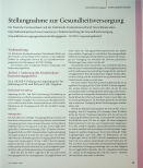 Vorschauseite 1: Stellungnahme zur Gesundheitsversorgung