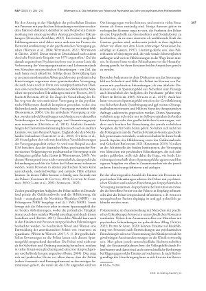 Vorschauseite 2: Das Verhältnis von Polizei und Psychiatrie aus der Sicht von psychiatrischen Professionellen. Ergebnisse aus einer explorativen qualitativ-empirischen Interviewstudie