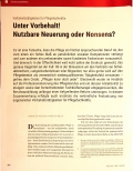Vorschauseite 1: Vorbehaltstätigkeiten für Pflegefachkräfte Unter Vorbehalt! Nutzbare Neuerung oder Nonsens?