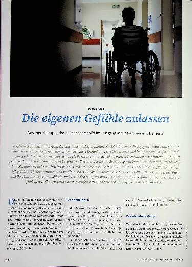 Vorschauseite 1: Die eigenen Gefühle zulassen: Das logotherapeutische Menschenbild im Umgang mit Menschen mit Demenz