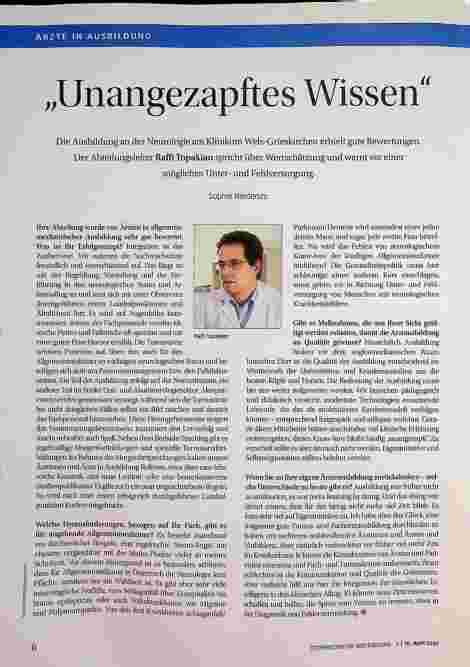 Vorschauseite 1: "Unangezapftes Wissen"