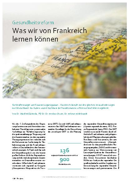 Vorschauseite 1: Gesundheitsreform: Was wir von Frankreich lernen können