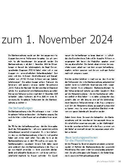 Vorschauseite 2: Blankoverordnung kommt zum 1. November 2024