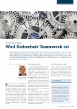 Vorschauseite 1: Betriebsbeauftragte. Weil Sicherheit Teamwork ist.