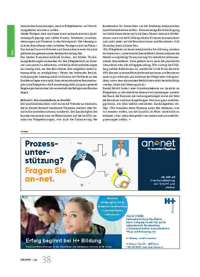 Vorschauseite 3: Datenlücken erschweren die Publikation der medizinischen Qualitätsindikatoren. "Kommunikation darf nur bei einwandfreier Datenqualität erfolgen."