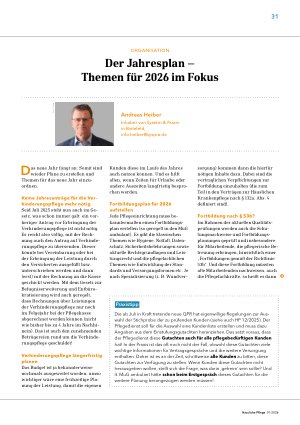 Vorschauseite 1: Der Jahresplan – Themen für 2026 im Fokus