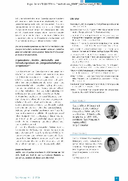 Vorschauseite 6: Reflexion aus der Lehre – Impulse zur Weiterentwicklung des CCM-Curriculums