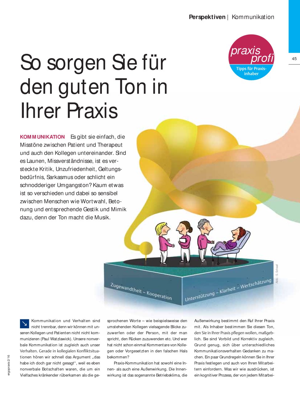 Vorschauseite 1: So sorgen Sie für den guten Ton in Ihrer Praxis ? Kommunikation