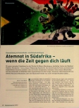 Vorschauseite 1: Atemnot in Südafrika - wenn die Zeit gegen dich läuft