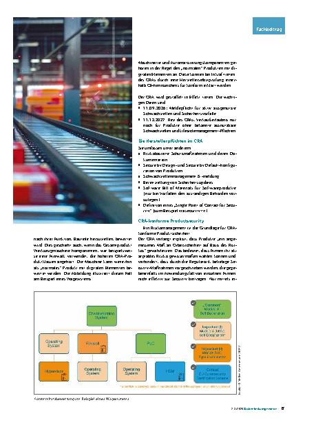 Vorschauseite 2: Cyber Resilience Act Neue Pflichten für die Industrie