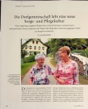 Vorschauseite 1: Die Dorfgemeinschaft lebt eine neue Sorgeund Pflegekultur.