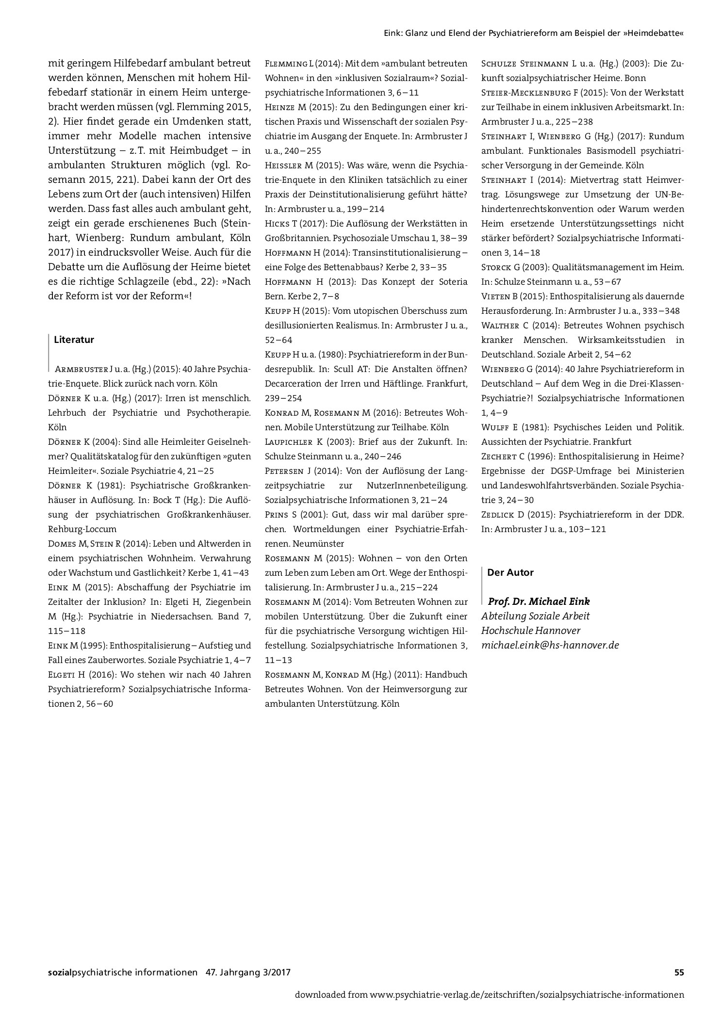 Vorschauseite 5: Glanz und Elend der Psychiatriereform am Beispiel der »Heimdebatte«
