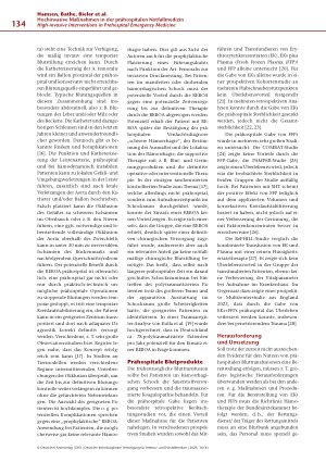 Vorschauseite 4: Hochinvasive Maßnahmen in der prähospitalen Notfallmedizin: Wie setzen wir Möglichkeiten klug und achtsam ein?